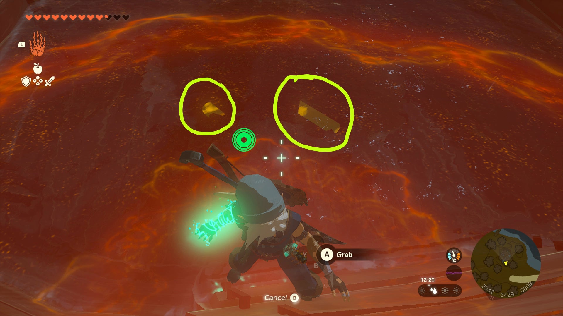 Link fishing logs out of the water inside the Inn in Lurelin Village in Zelda: Tears of the Kingdom - 15