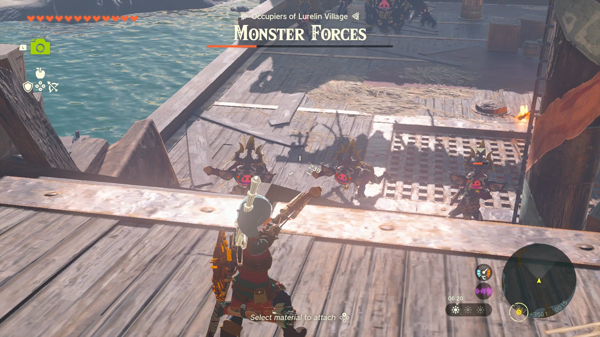 Link fighting Bokoblins on a pirate ship in Zelda: Tears of the Kingdom - 8