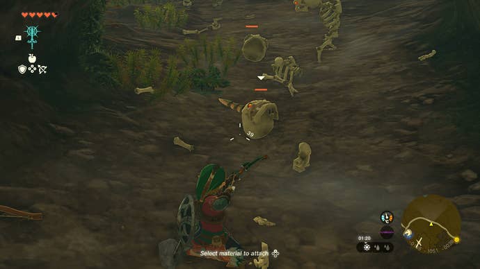 Link defeating some skeleton Bokoblins in Zelda: Tears of the Kingdom
