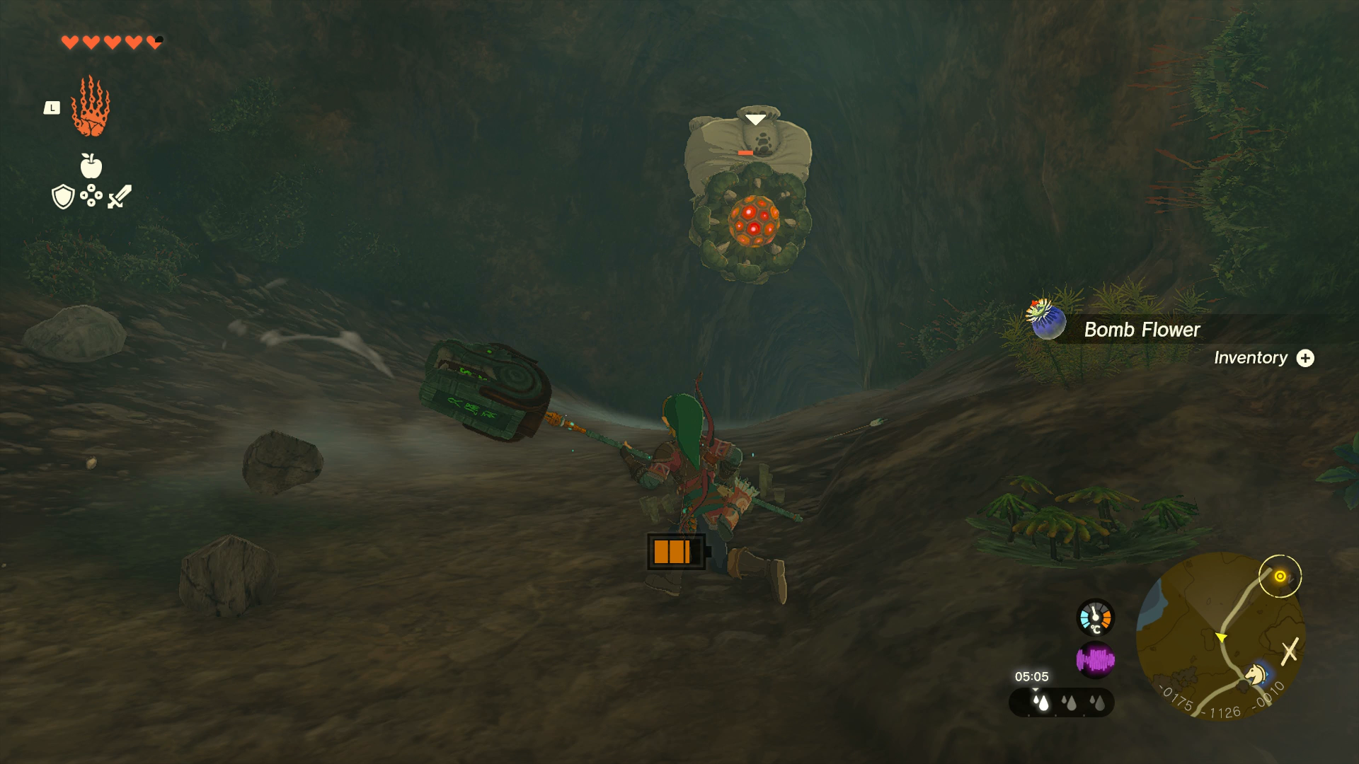 Link attacking a Shock Like-Like in Zelda: Tears of the Kingdom