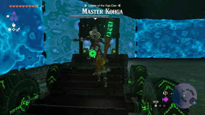 Link fighting Master Kohga in Zelda: Tears of the Kingdom