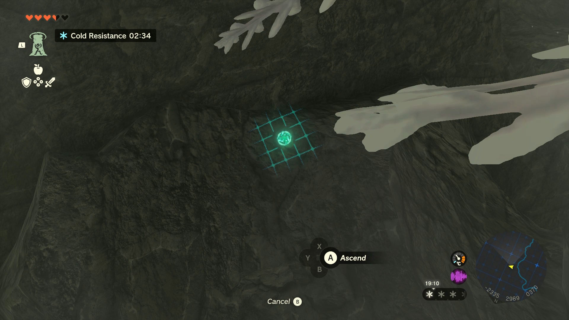 Link using the Ascend power in Zelda: Tears of the Kingdom - 4