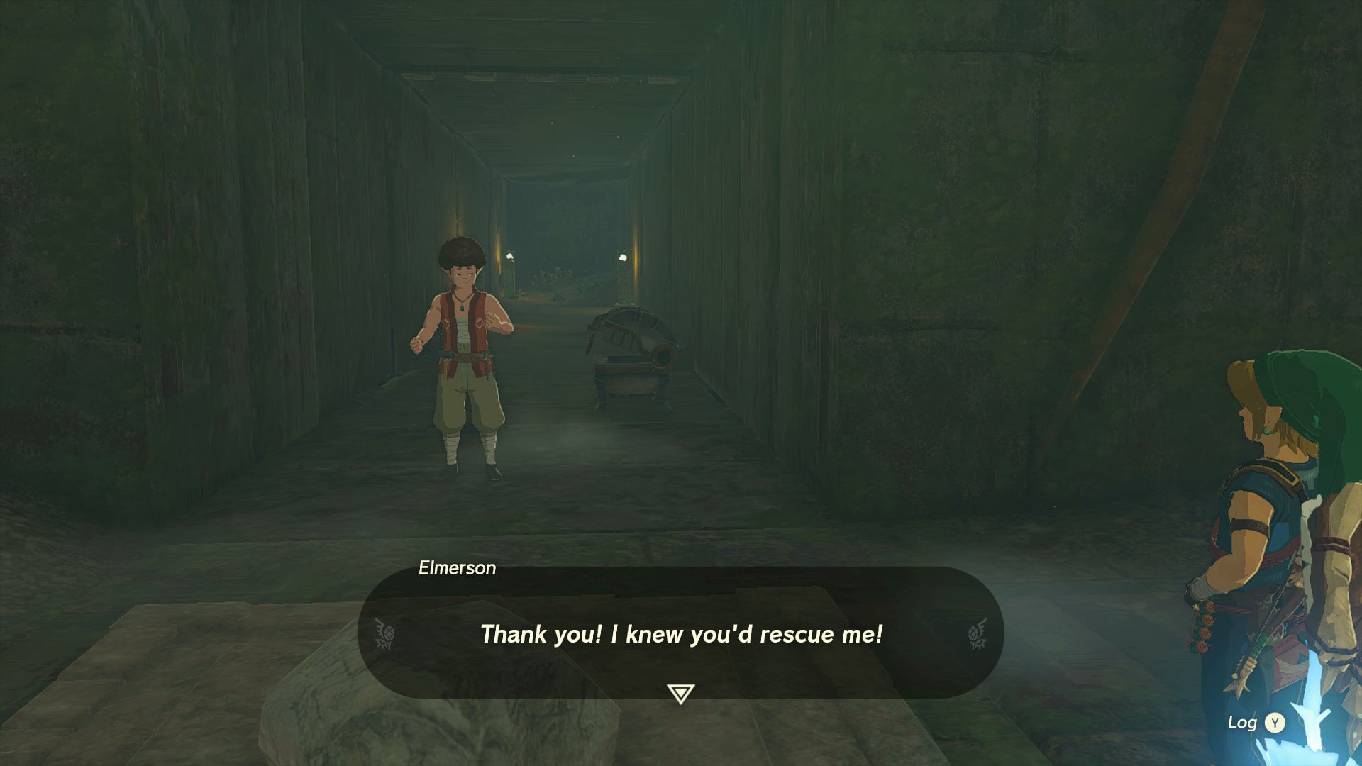 Link releasing Elmerson from his cage in Zelda: Tears of the Kingdom - 7