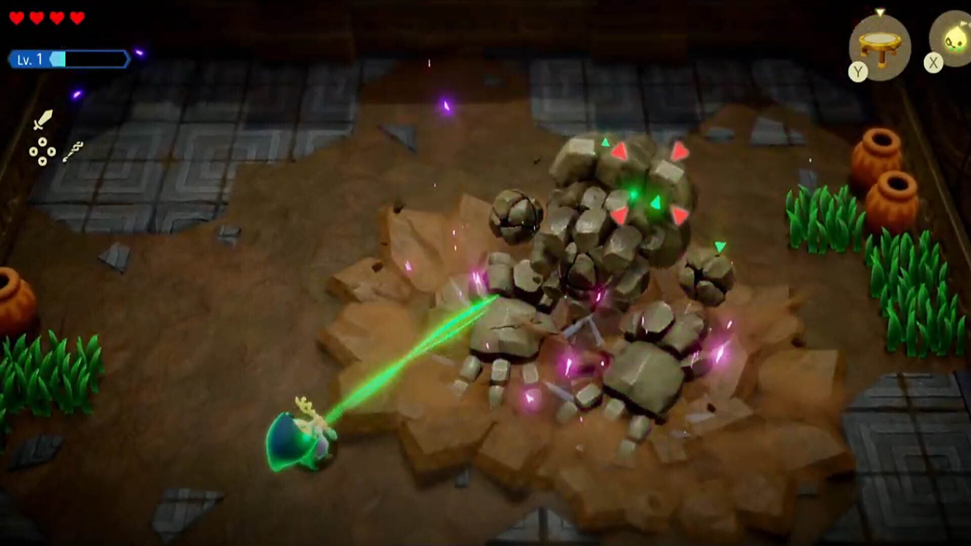 zelda tears of the kingdom suthorn dungeon seismic talus hand slam attack