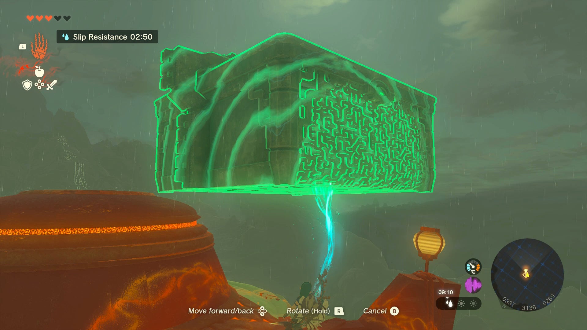 Link using Ultrahand to move a floating platform in Zelda: Tears of the Kingdom - 8