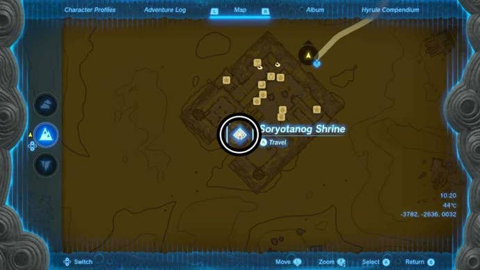 zelda totk Soryotanog Shrine map location