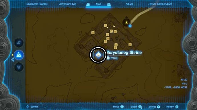 zelda totk Soryotanog Shrine map location