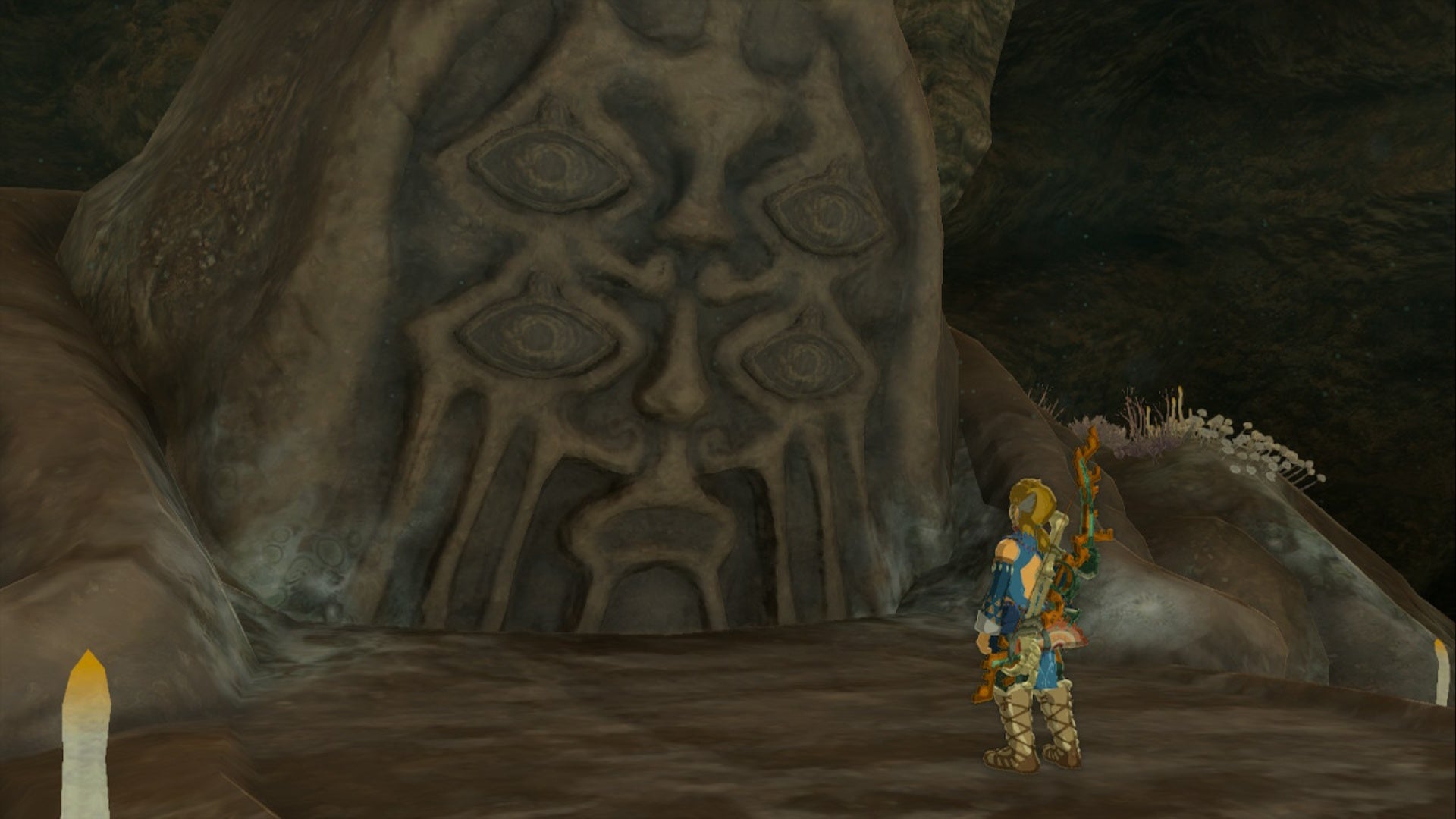 zelda totk a call from the depths statue and link