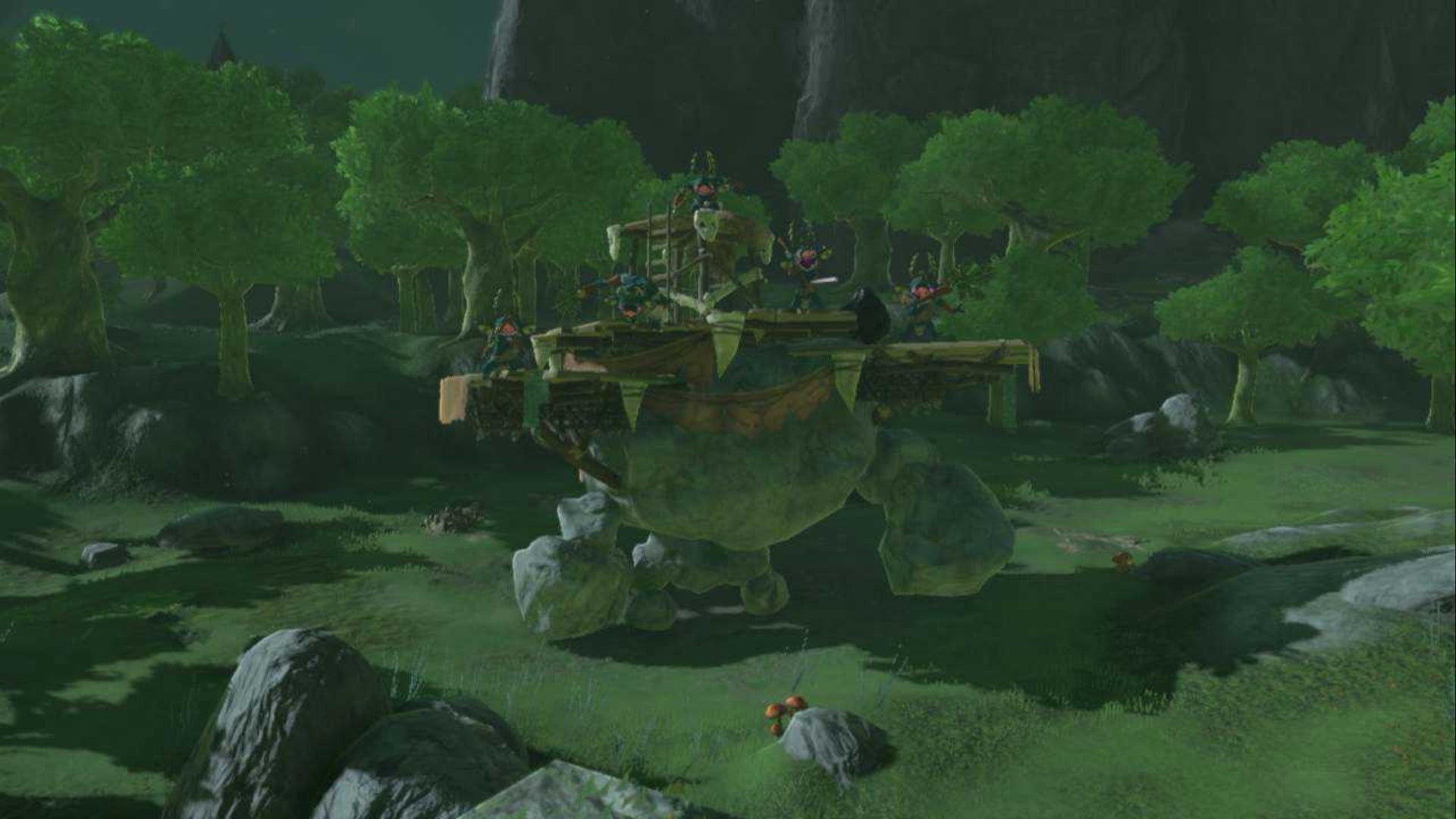 zelda totk battle talus in hopper pond