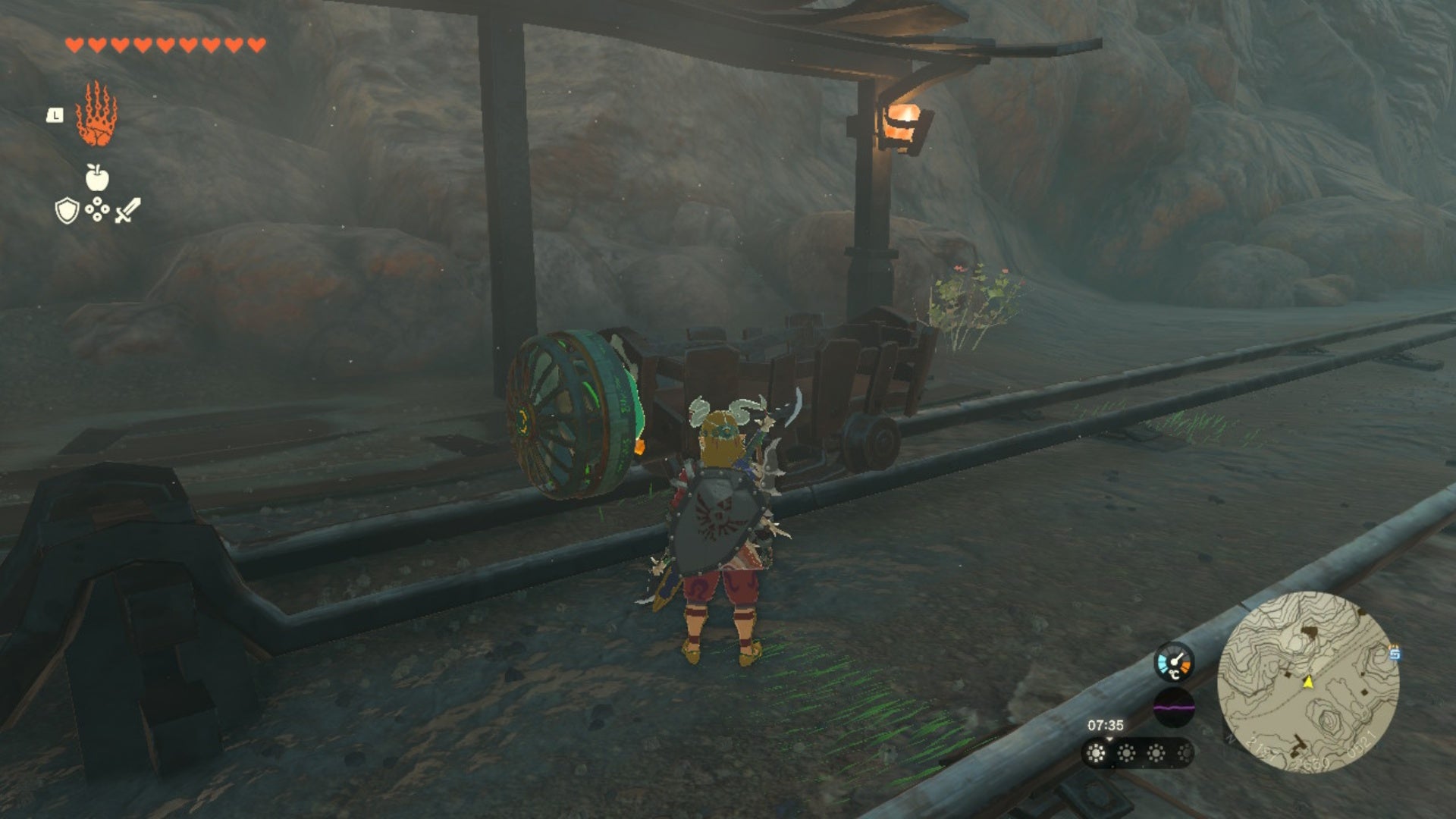 zelda totk death mountain west site station zonai fan cart