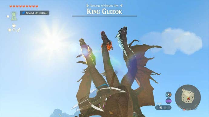 zelda totk defeated king gleeok