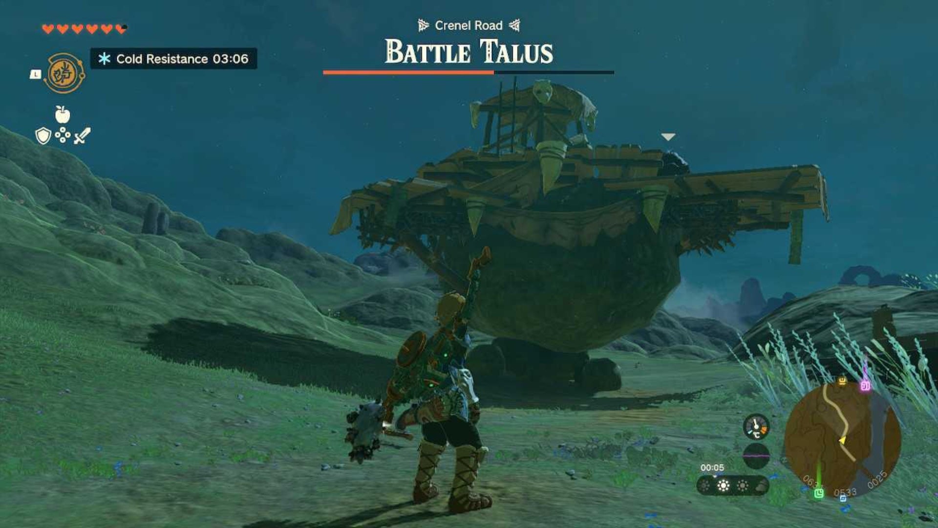 zelda totk downed battle talus