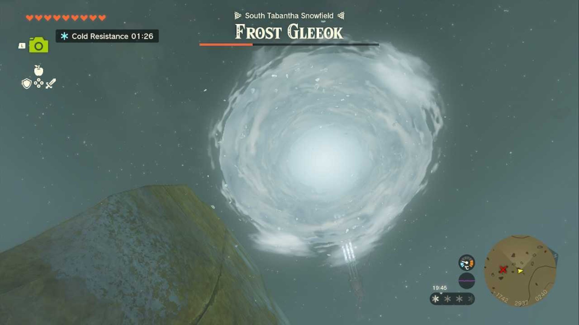 zelda totk frost gleeok ice storm