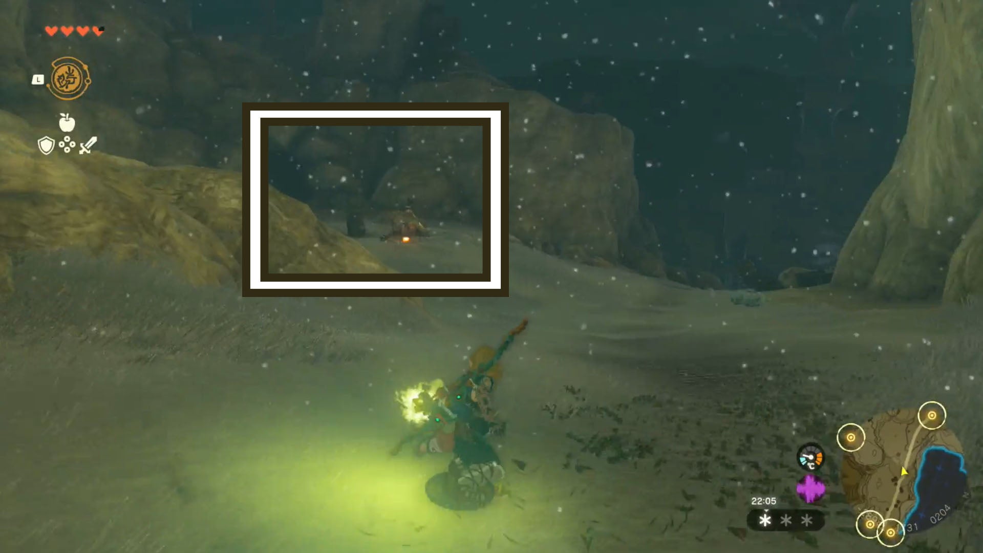 zelda totk frostbite shirt campsite location