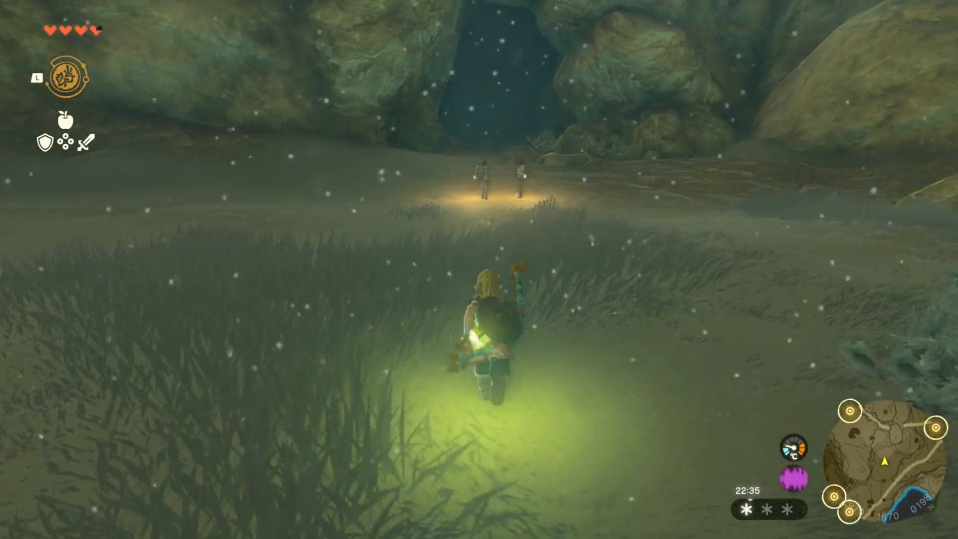 zelda totk frostbite shirt cave entrance