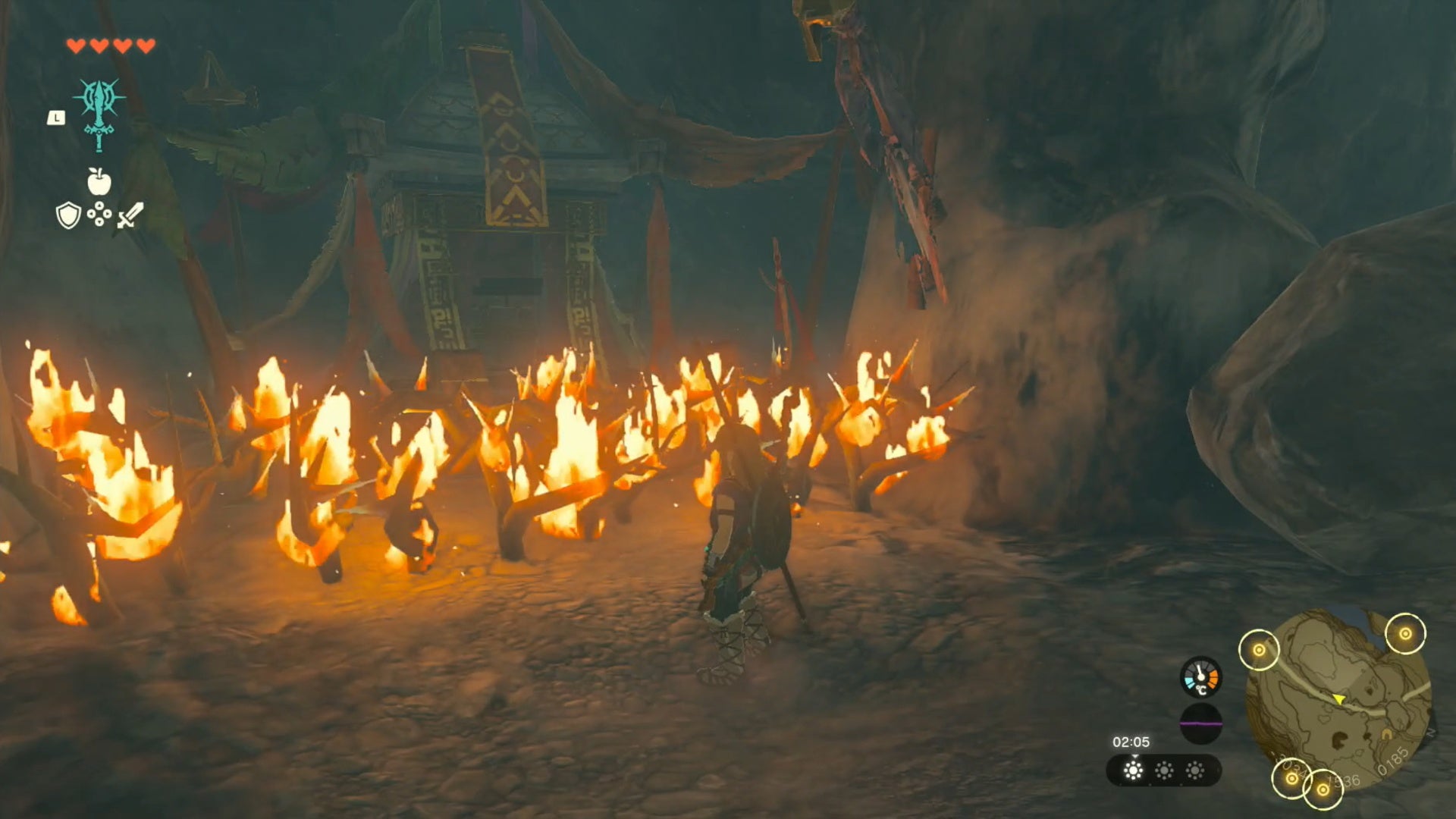 zelda totk frostbite shirt chest location burning thorns