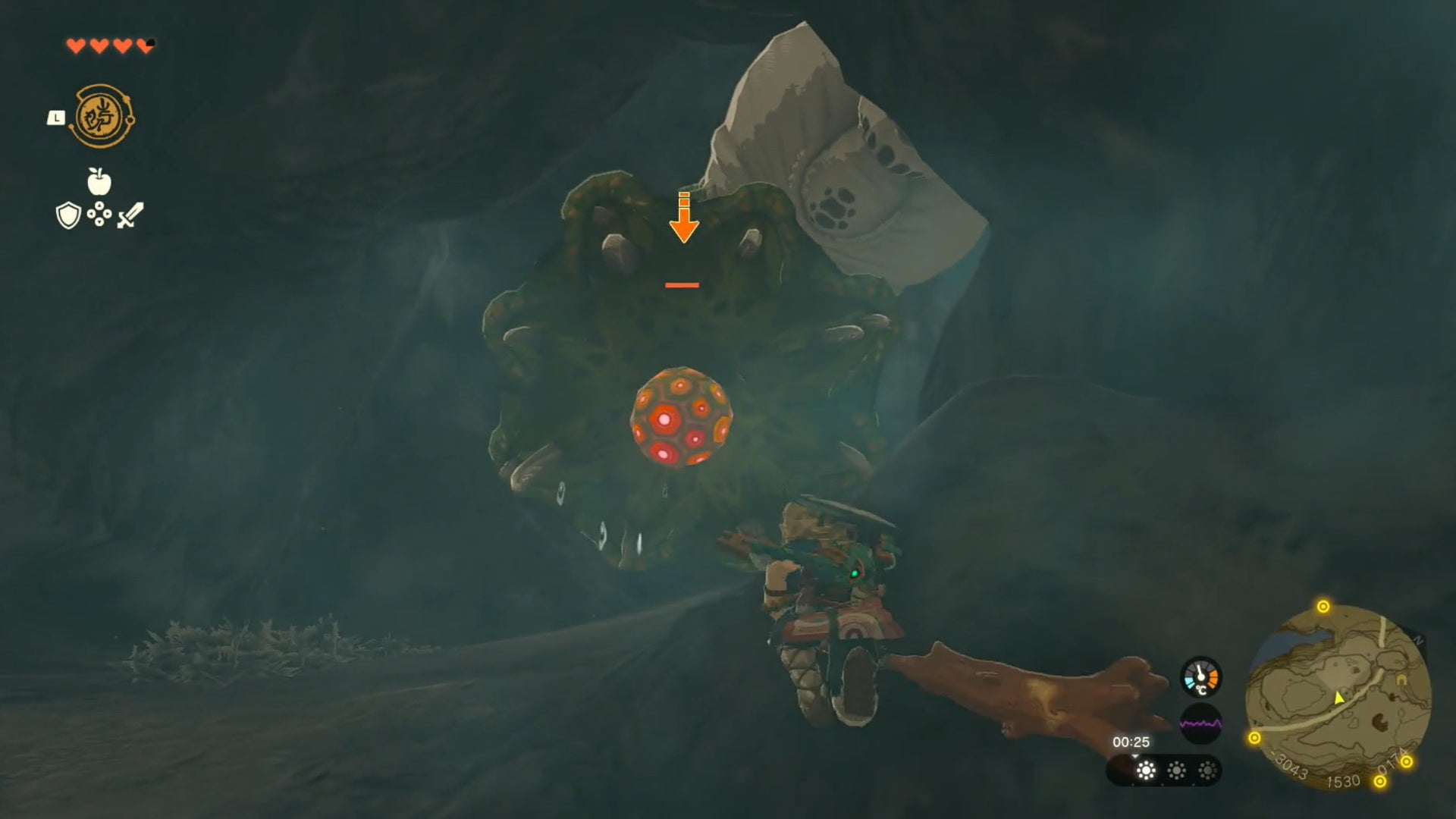 zelda totk frostbite shirt like like cave fight