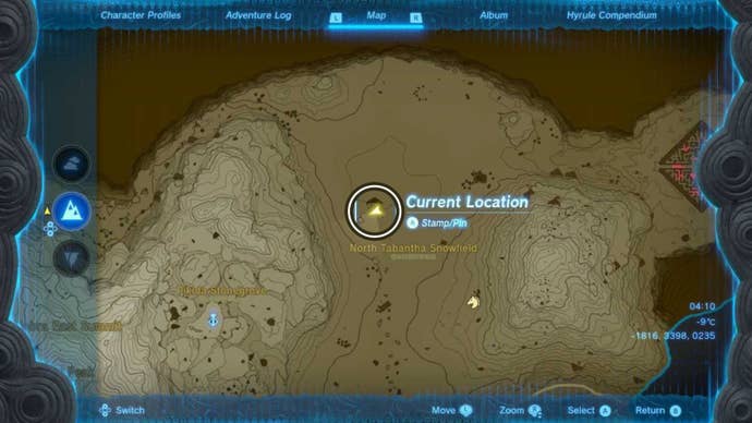 zelda totk golden horse map location