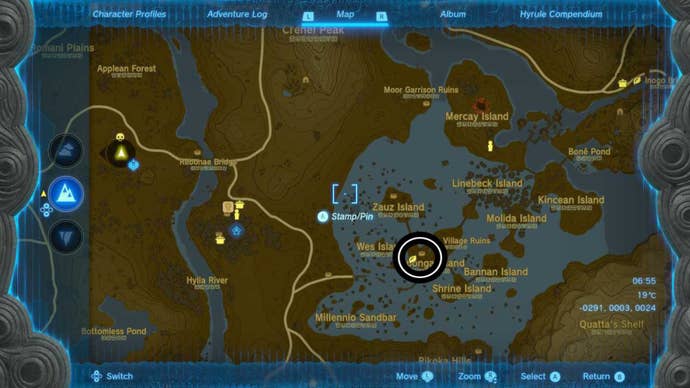 zelda totk goponga village ruins well map location