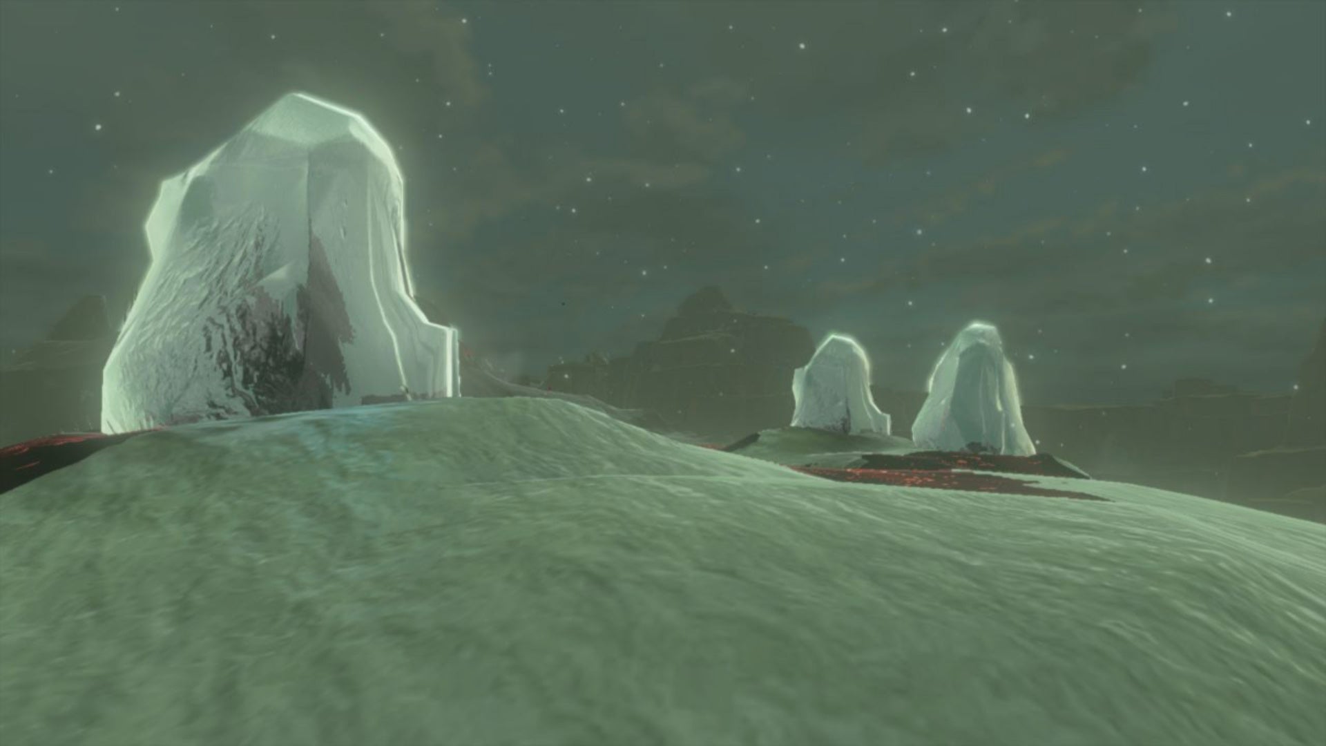 zelda totk great plateau west chasm ice formations