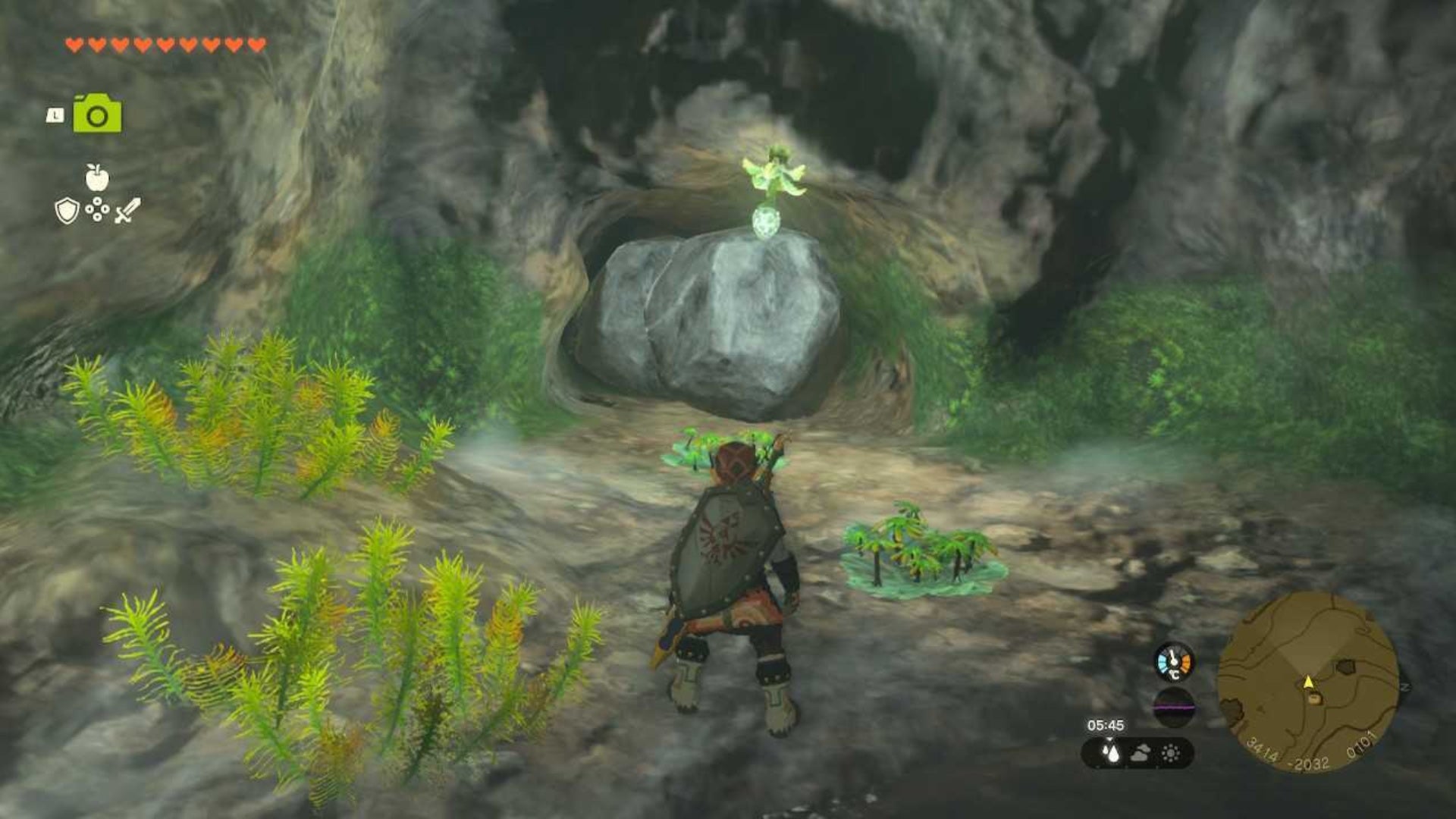 zelda totk hateno north well boulder blockage