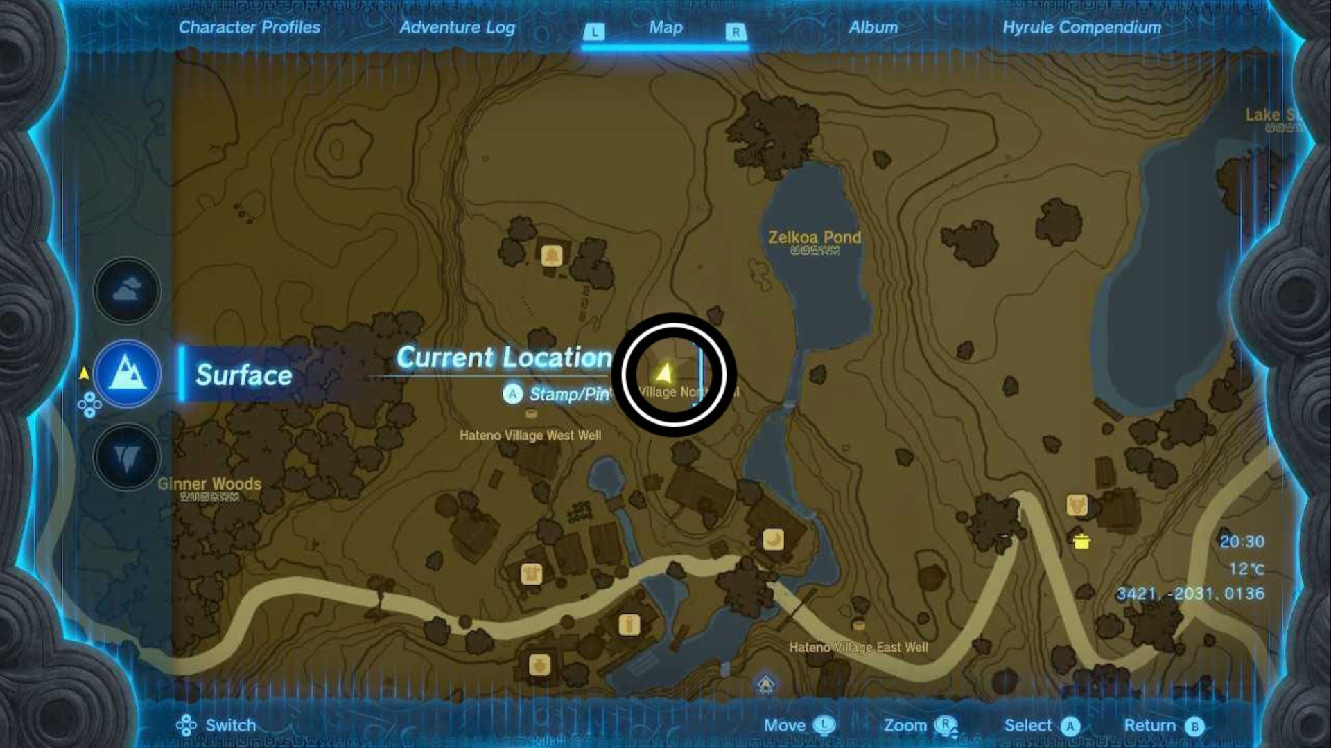 zelda totk hateno north well map location