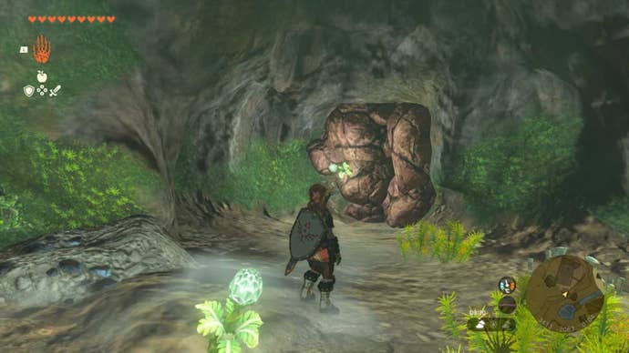 zelda totk hateno north well red rock blockage