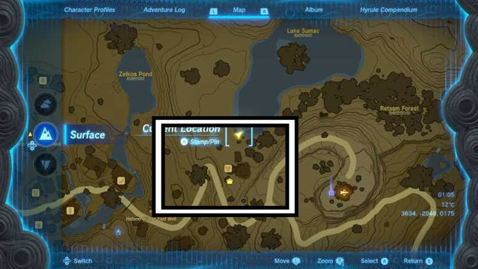 zelda totk hateno pasture dantz area map location