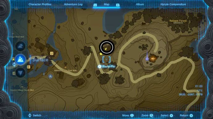 zelda totk hateno pasture house map location