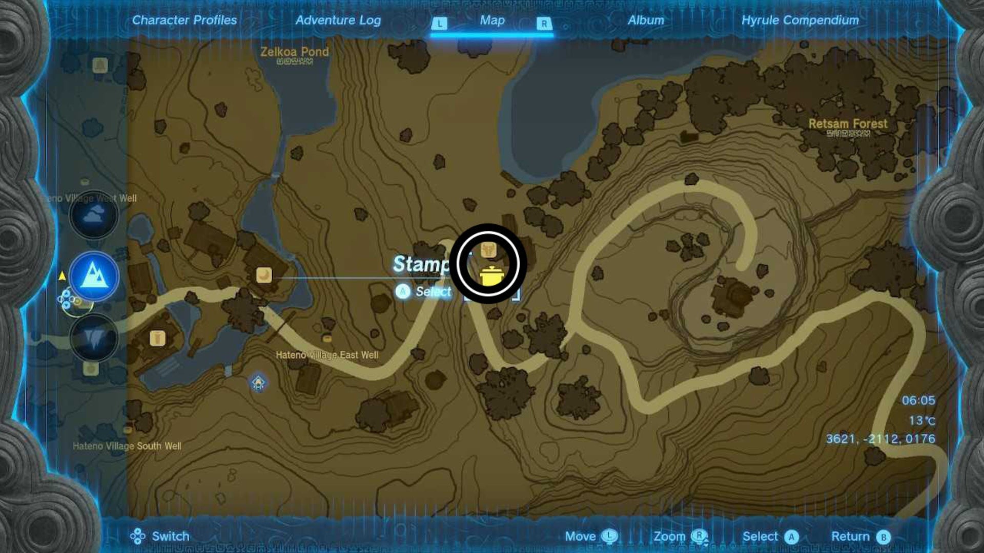 zelda totk hateno pasture tokk map location