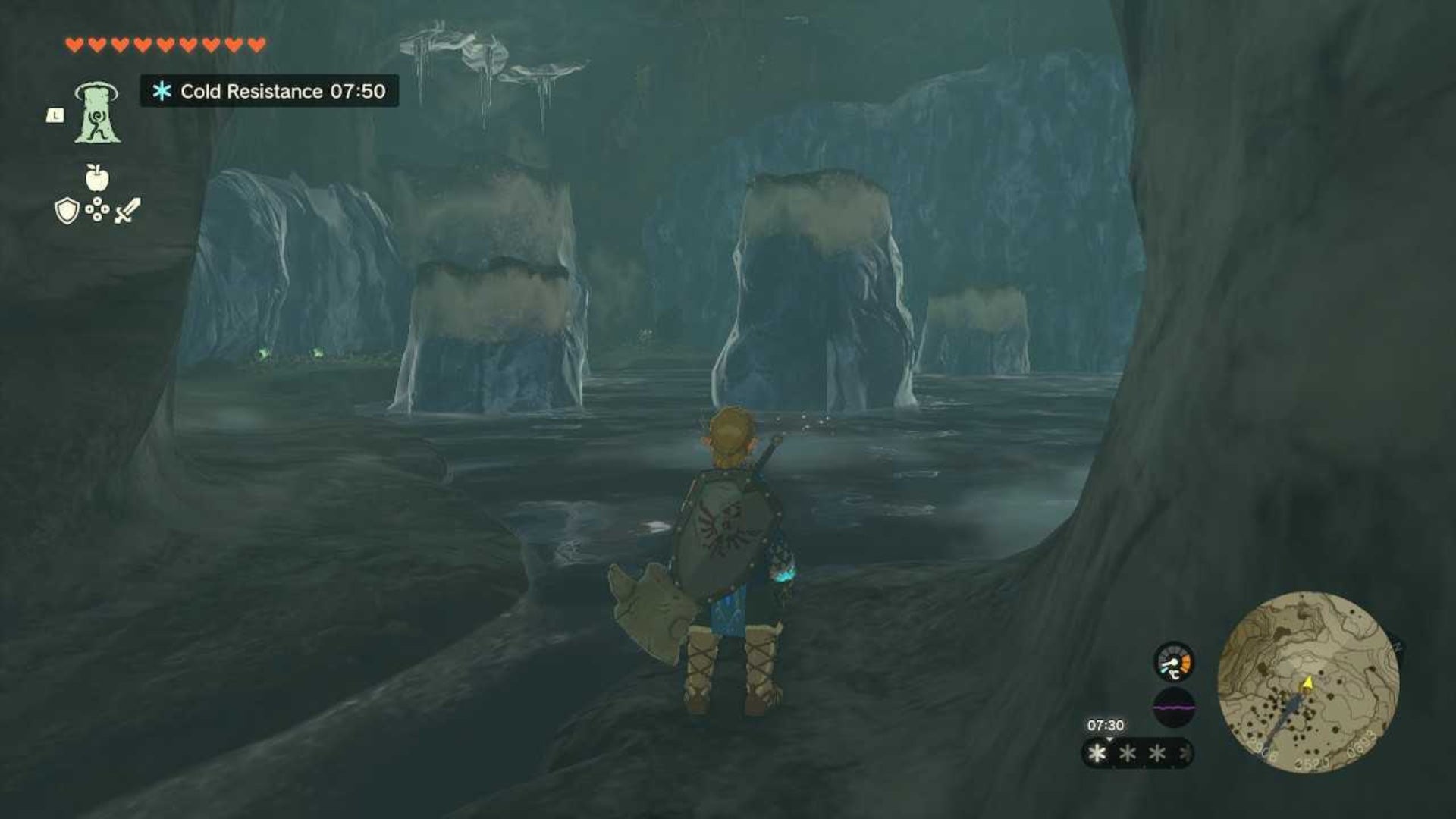 zelda totk hebra headspring cave main room