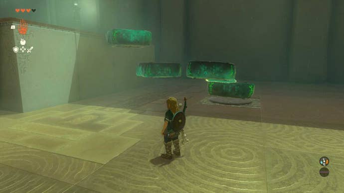 zelda totk ihen-a shrine room one steps