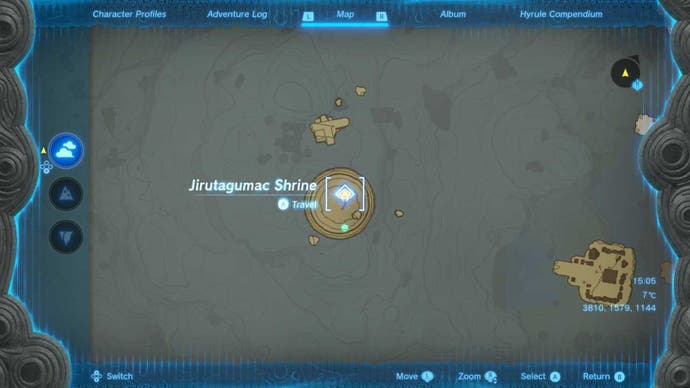 zelda totk jirutagumac shrine sky map close up
