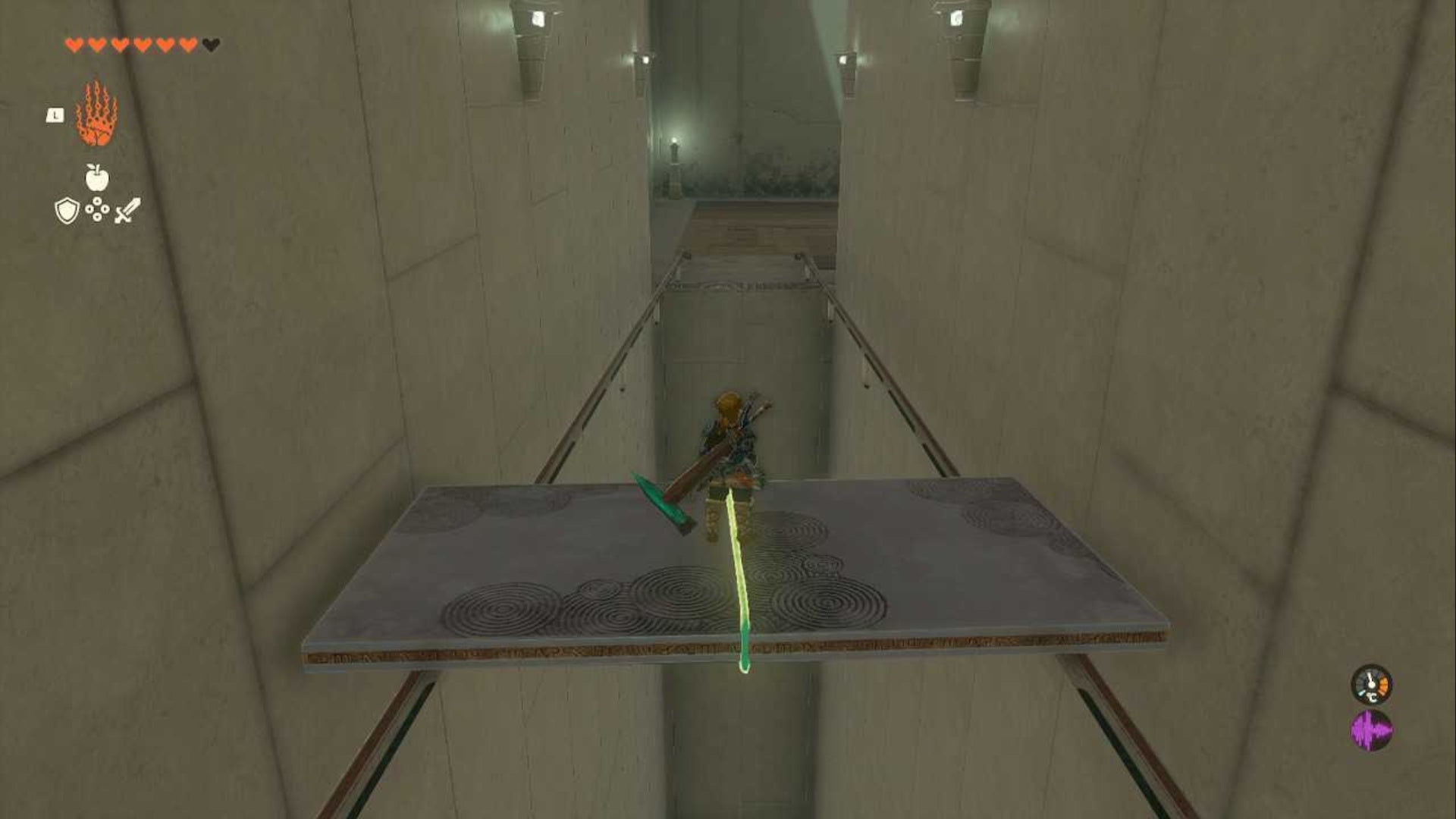 zelda totk jiukoum shrine link riding first set of rails