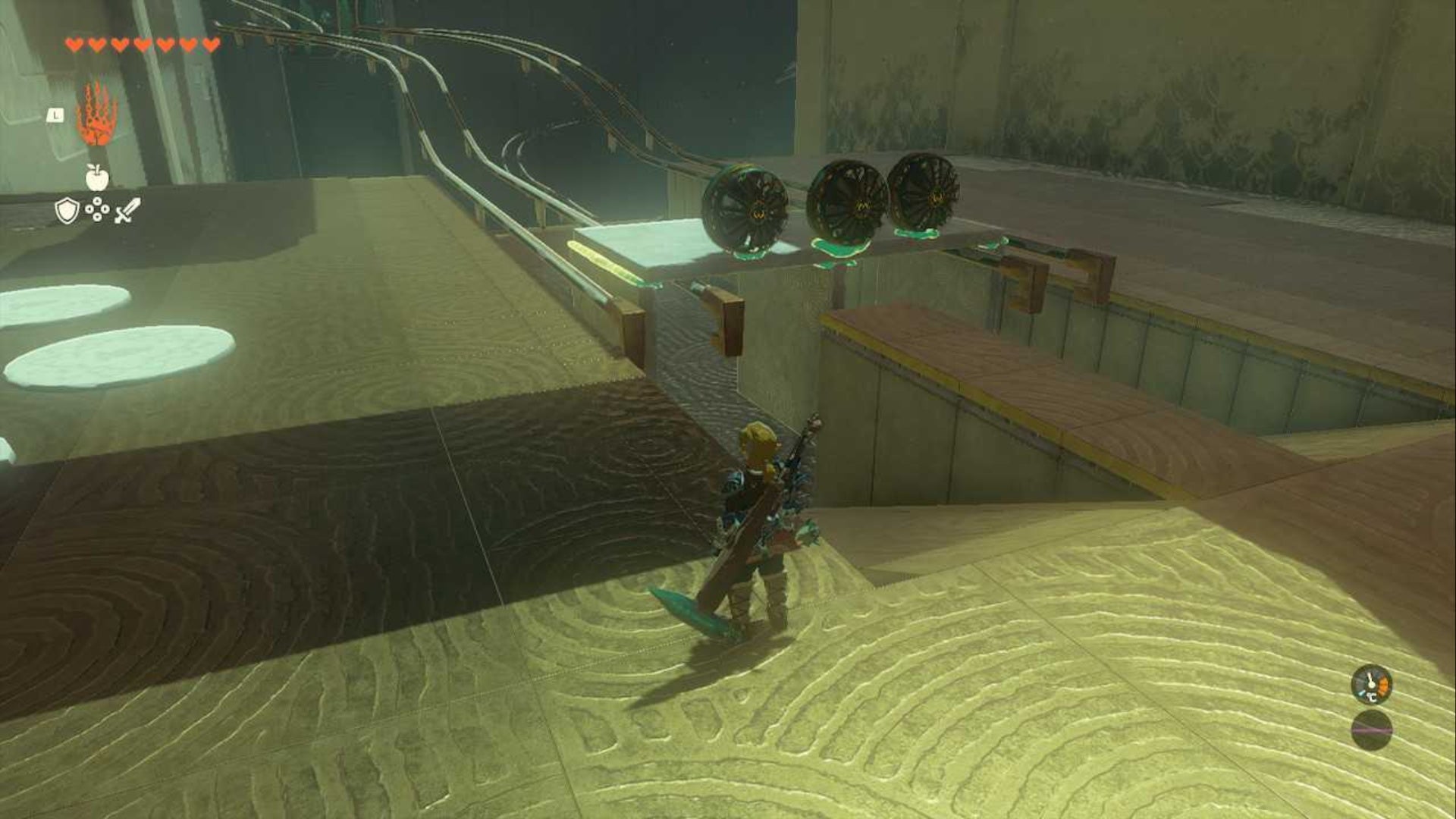 zelda totk jiukoum shrine third rail puzzle contraption placement