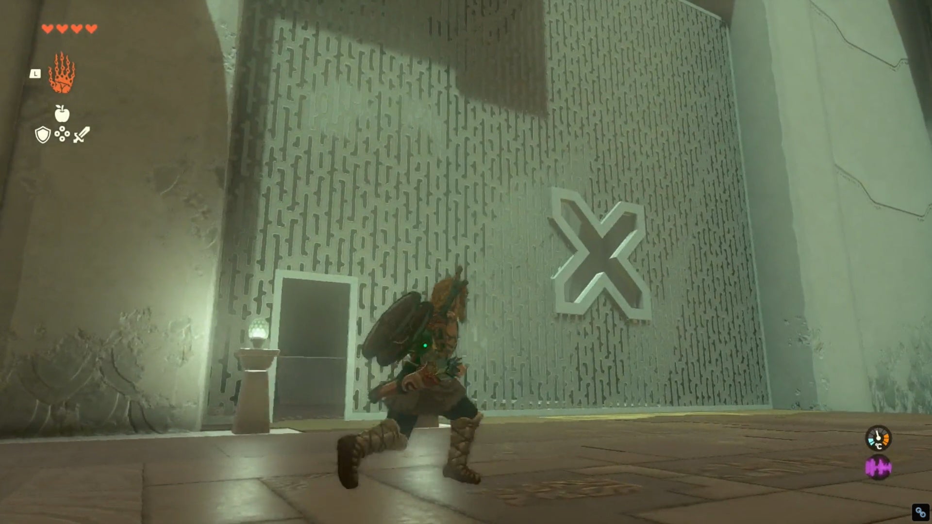 zelda totk joisin shrine cross opening room one