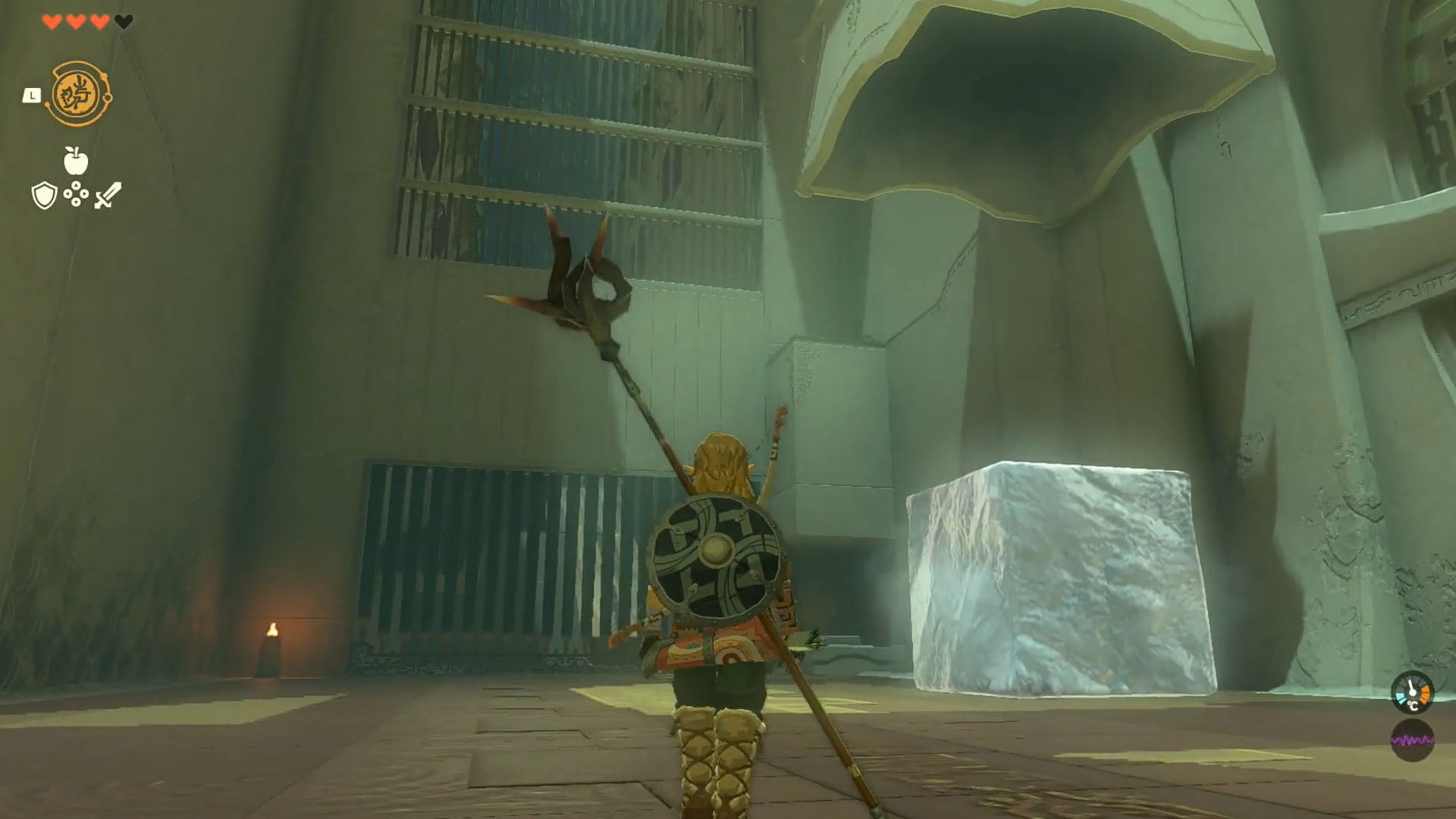 zelda totk kiuyoyou shrine first big ice cube