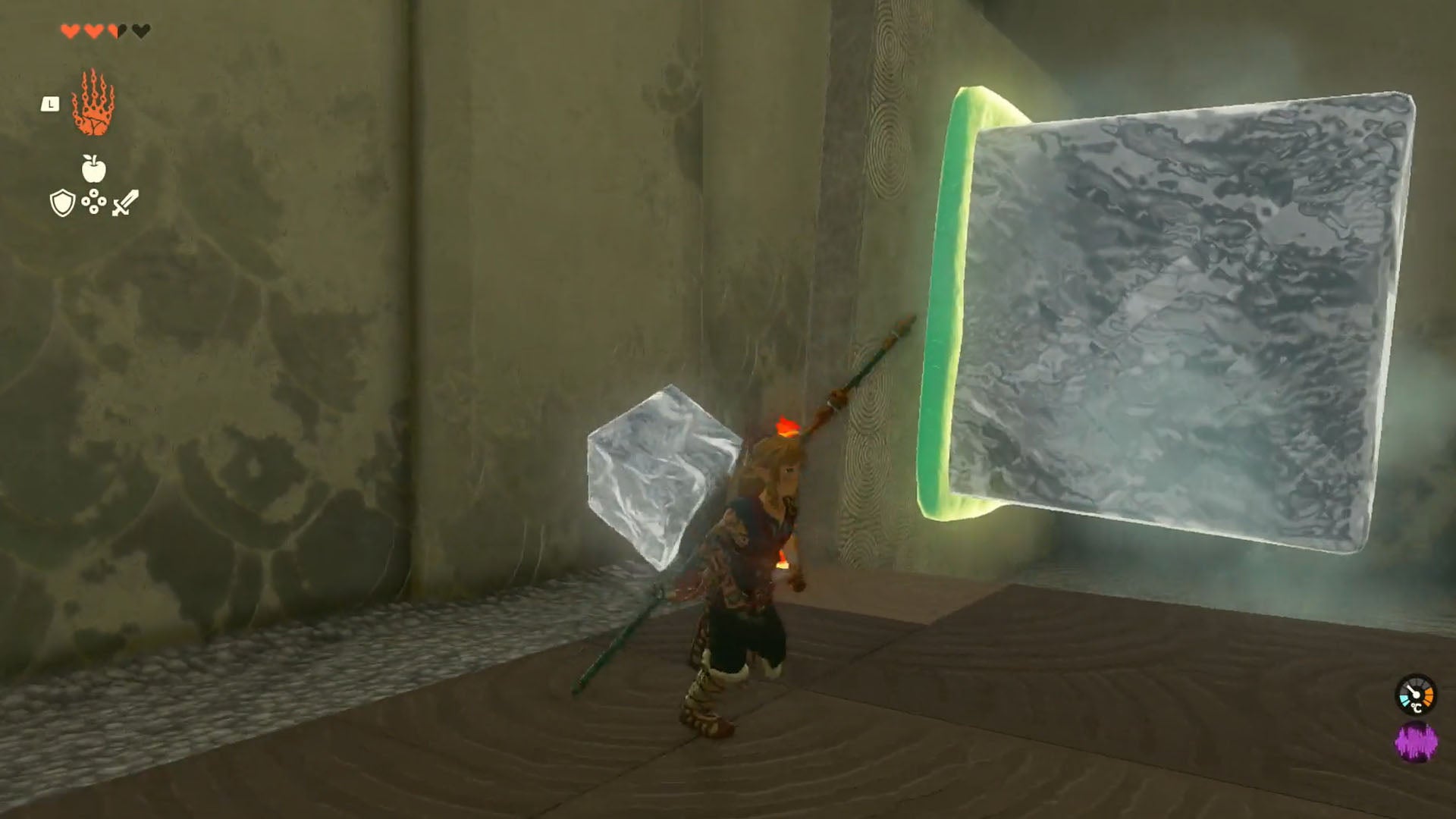 zelda totk kiuyoyou shrine first fuse cube and stone