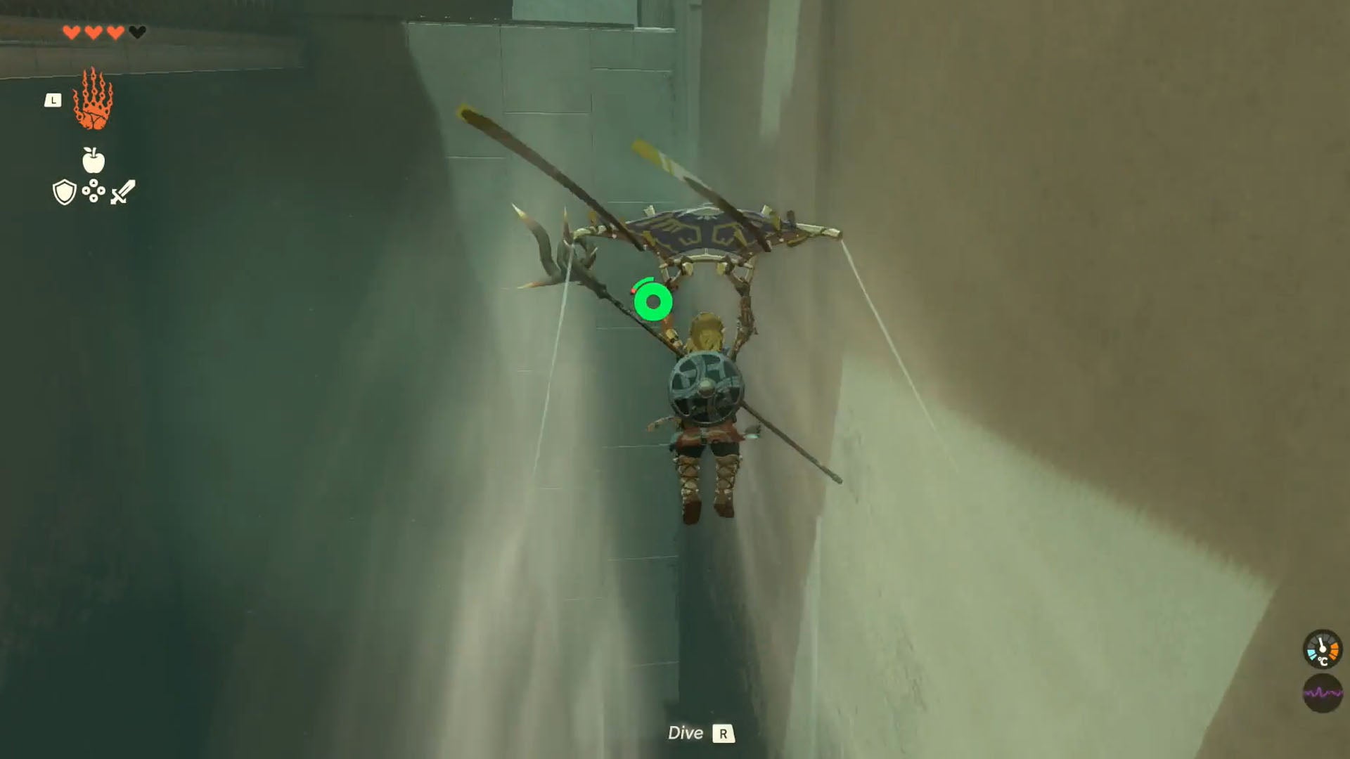 zelda totk kiuyoyou shrine link riding updraft