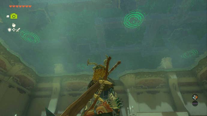 zelda totk kyokugon shrine main puzzle ceiling markings