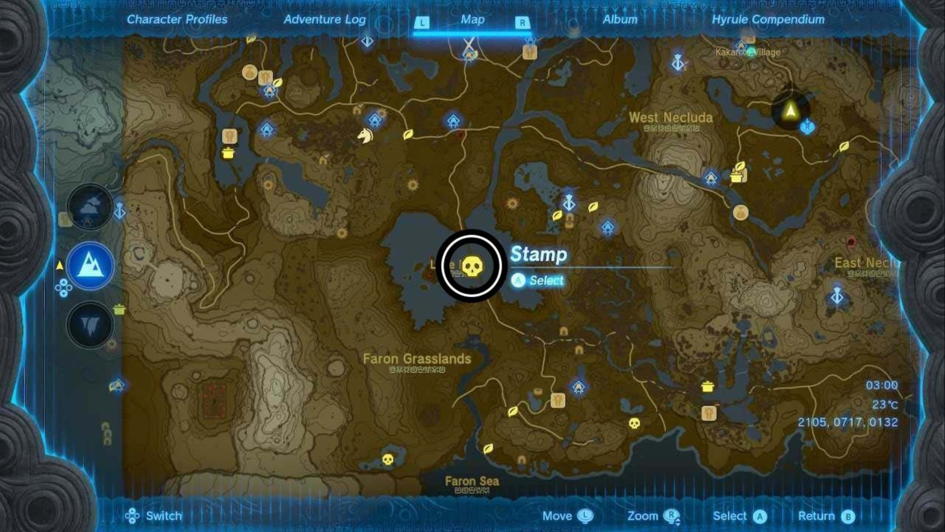 zelda totk lake hylia flame gleeok map location