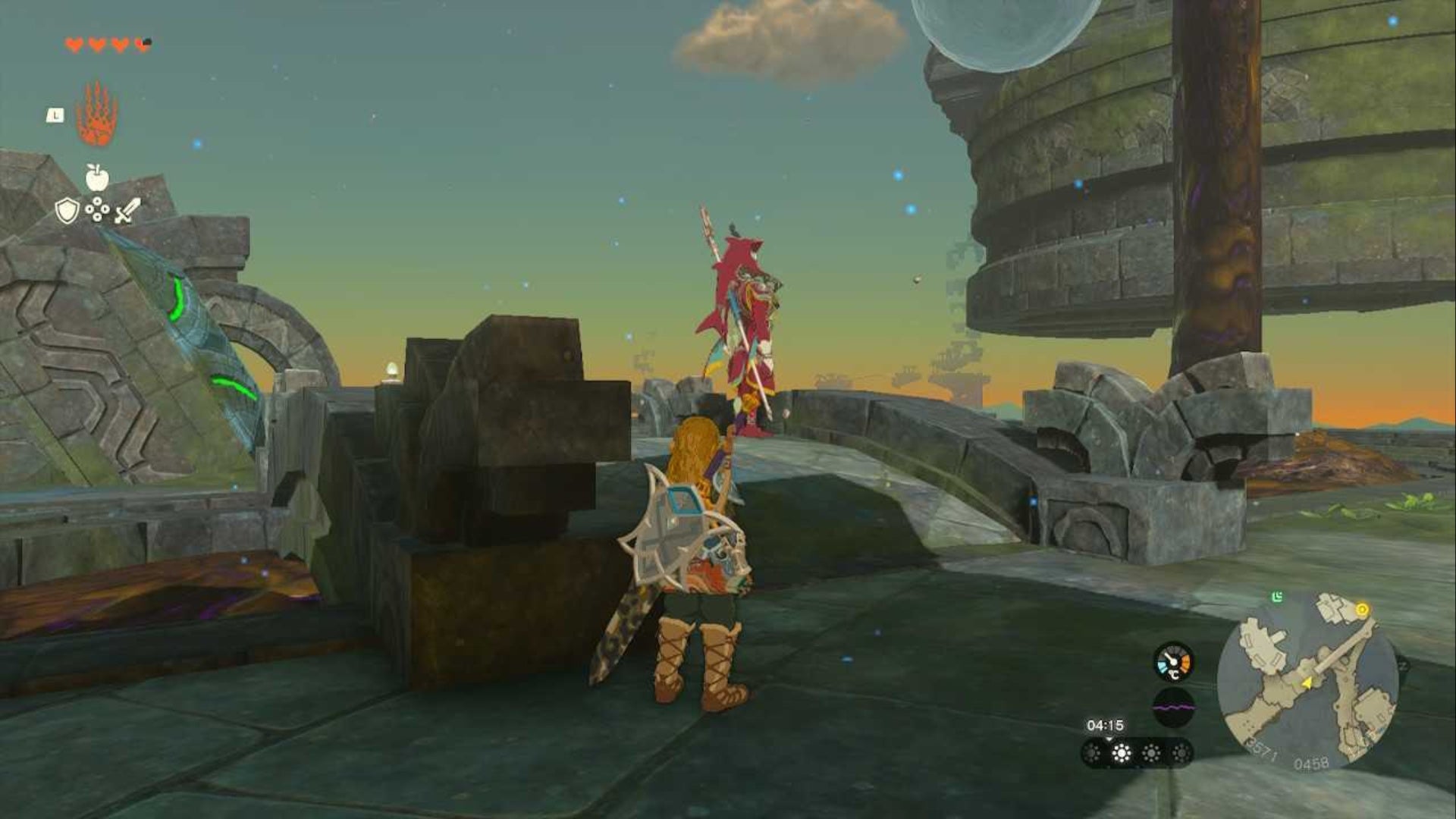 zelda totk link and sidon at start of wellspring island