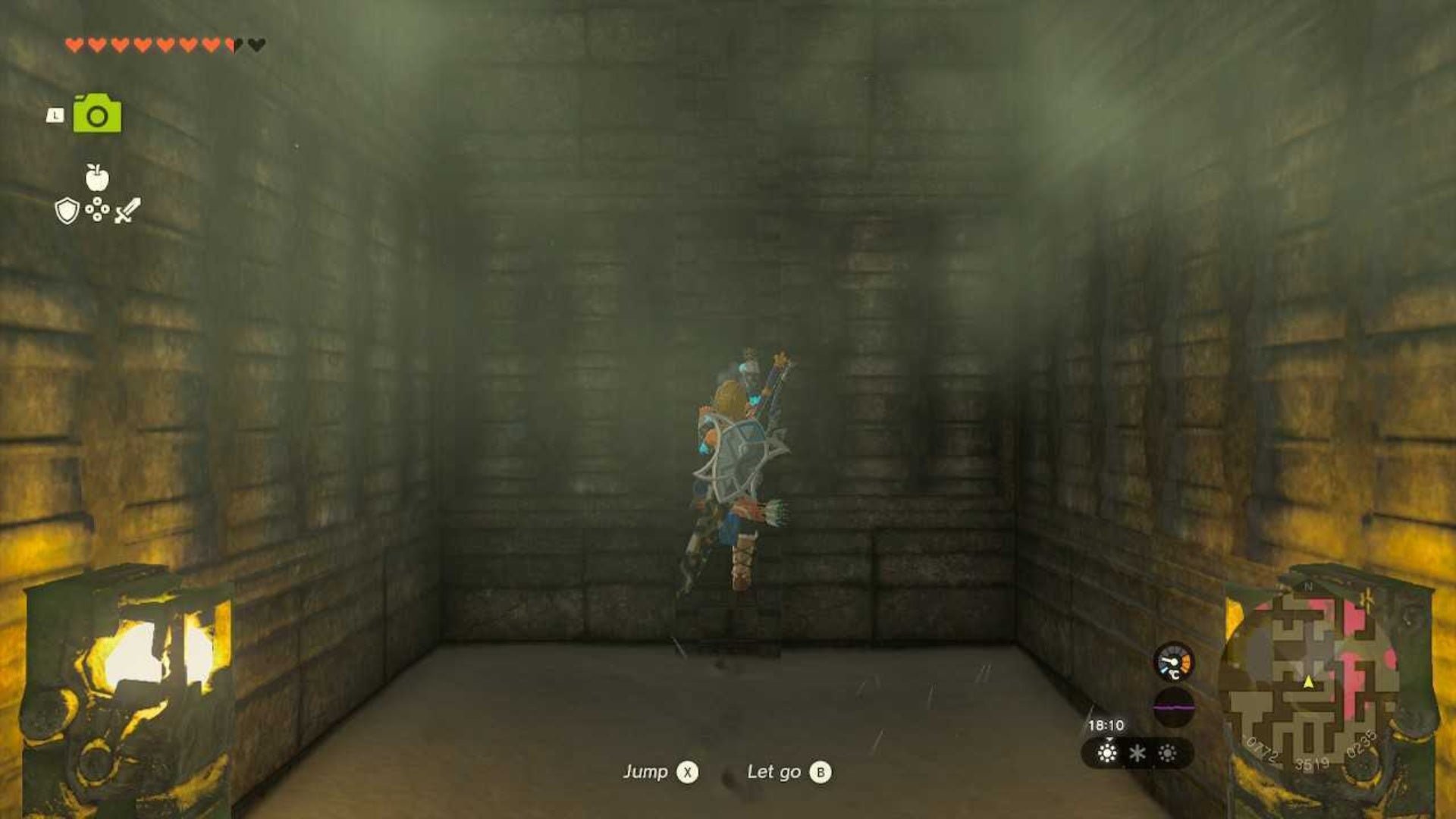 zelda totk link climbing ladder north lomei surface labyrinth