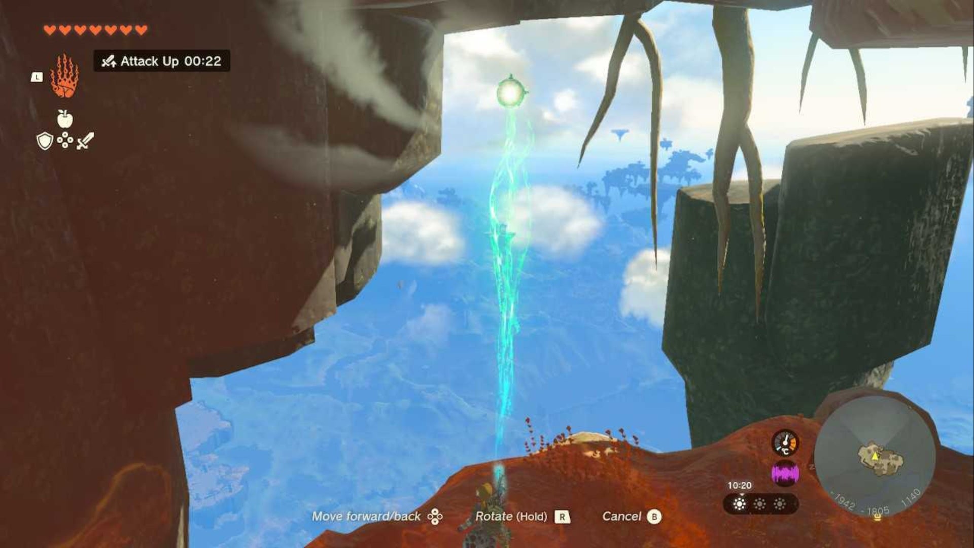 zelda totk link holding mirrored shield out of east gerudo sky archipelago sage&rsquo;s will location