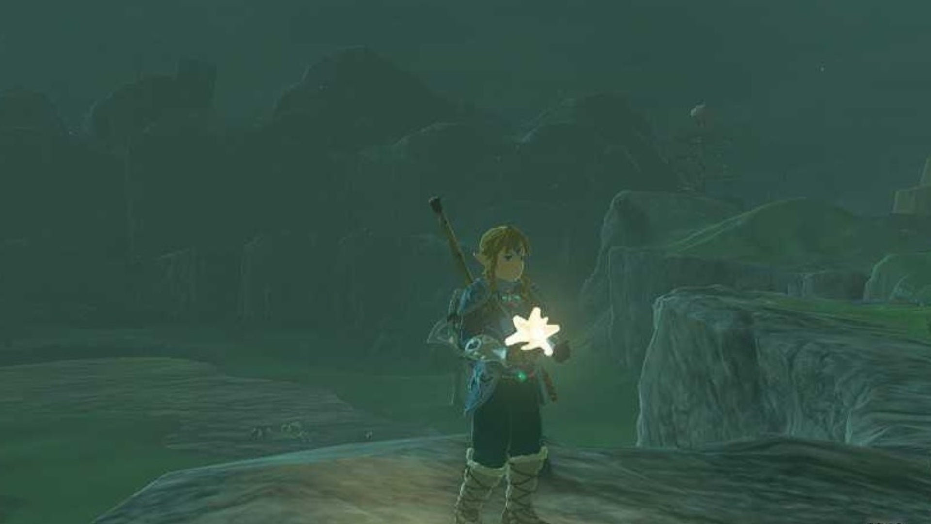 zelda totk link holding star fragment