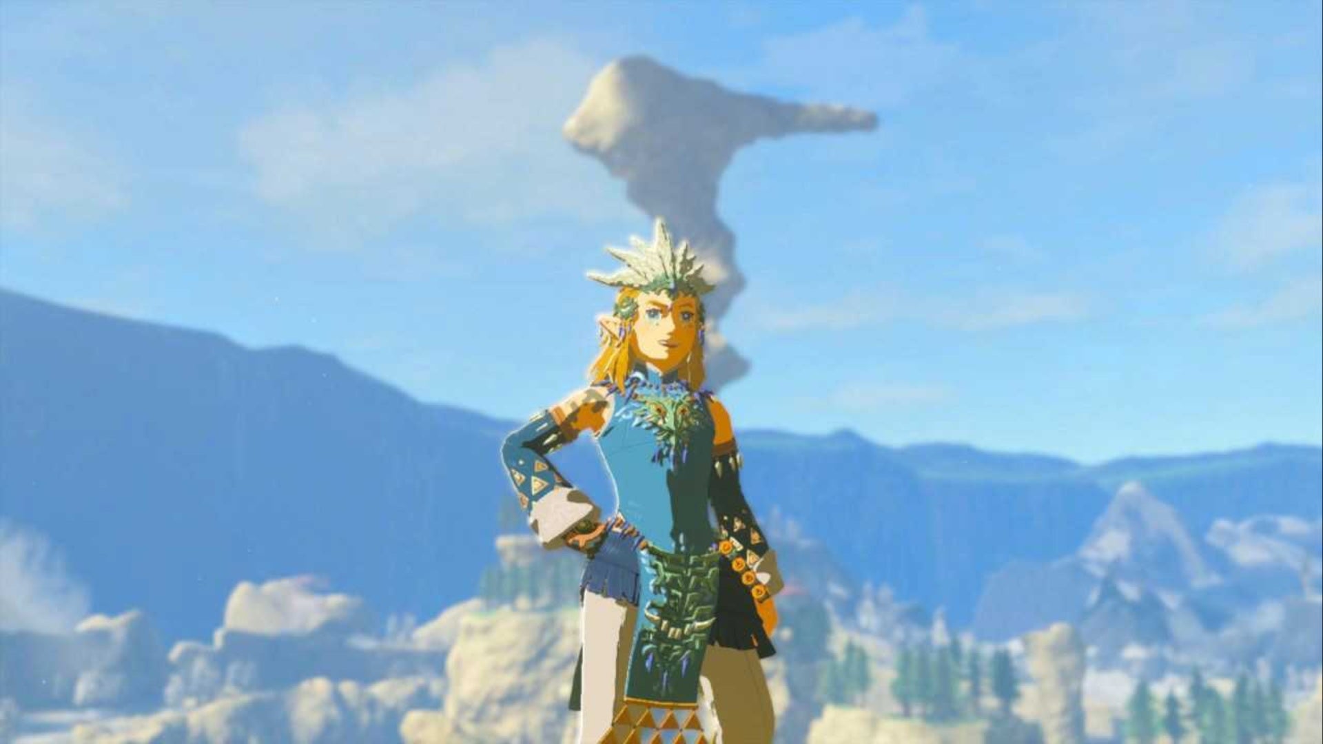 zelda totk link in frostbite armor set