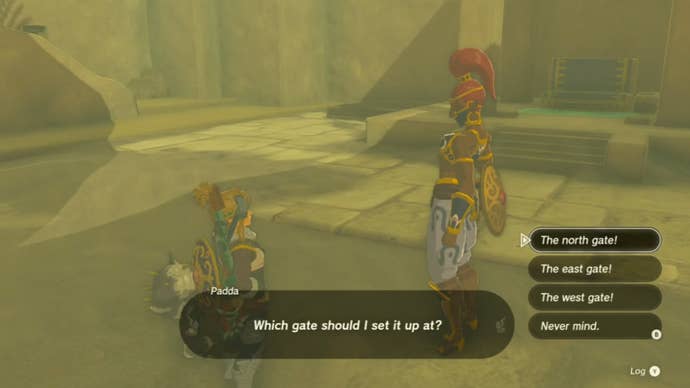 zelda totk link talking to padda