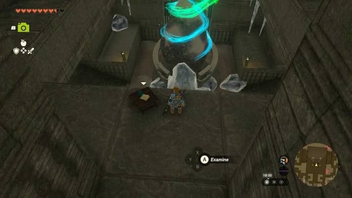 zelda totk looking down on mayaotaki shrine