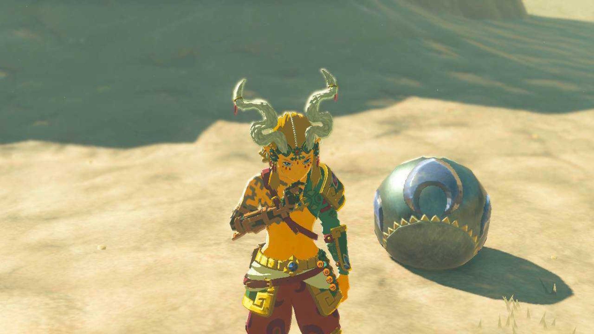 zelda totk lost in the dunes link and orb reward
