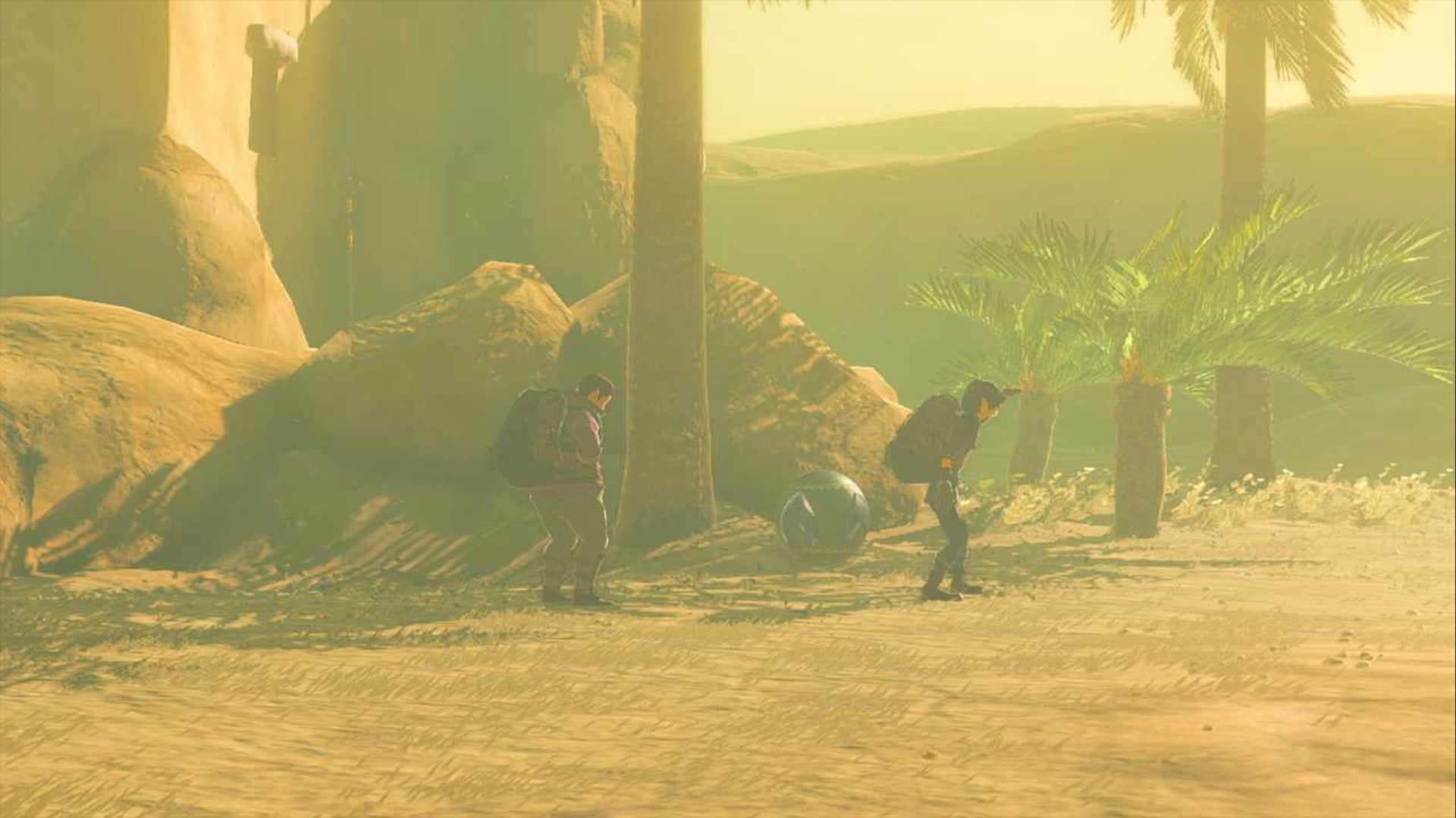 zelda totk lost in the dunes merchant duo